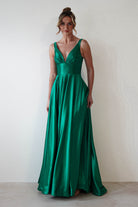 Penelope Glitter Princess Gown | Green - Oh Hello Clothing