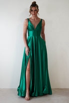 Penelope Glitter Princess Gown | Green - Oh Hello Clothing