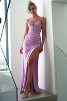 Perla Embellished Gown | Lilac - Oh Hello Clothing