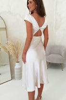 Ranela Twist Back Detail Midi | Champagne - Oh Hello Clothing