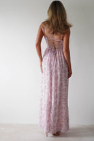 Remi Floral Chiffon Maxi  | Pink - Oh Hello Clothing