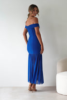 Robin Off The Shoulder Maxi Dress | Cobalt Blue | Oh Hello Clothing | XS (6)