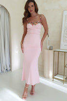 Rowan Bodycon Maxi Dress | Baby Pink | Oh Hello Clothing | XS (6)