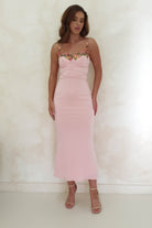 Rowan Bodycon Maxi Dress | Baby Pink | Oh Hello Clothing | XS (6)