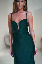 Sabrina Diamante Gown | Emerald Green - Oh Hello Clothing