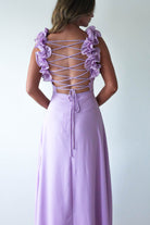 Sadie Ruffle Sleeve Maxi Dress | Lilac - Oh Hello Clothing