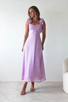 Summer Dresses | Sadie Ruffle Sleeve Maxi Dress | Lilac - Oh Hello Clothing