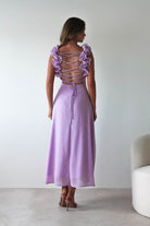 Sadie Ruffle Sleeve Maxi Dress | Lilac - Oh Hello Clothing