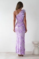 SASHA Wedding Guest Dresses Siren Bodycon Maxi Dress | Lilac