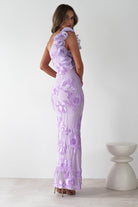 SASHA Wedding Guest Dresses Siren Bodycon Maxi Dress | Lilac