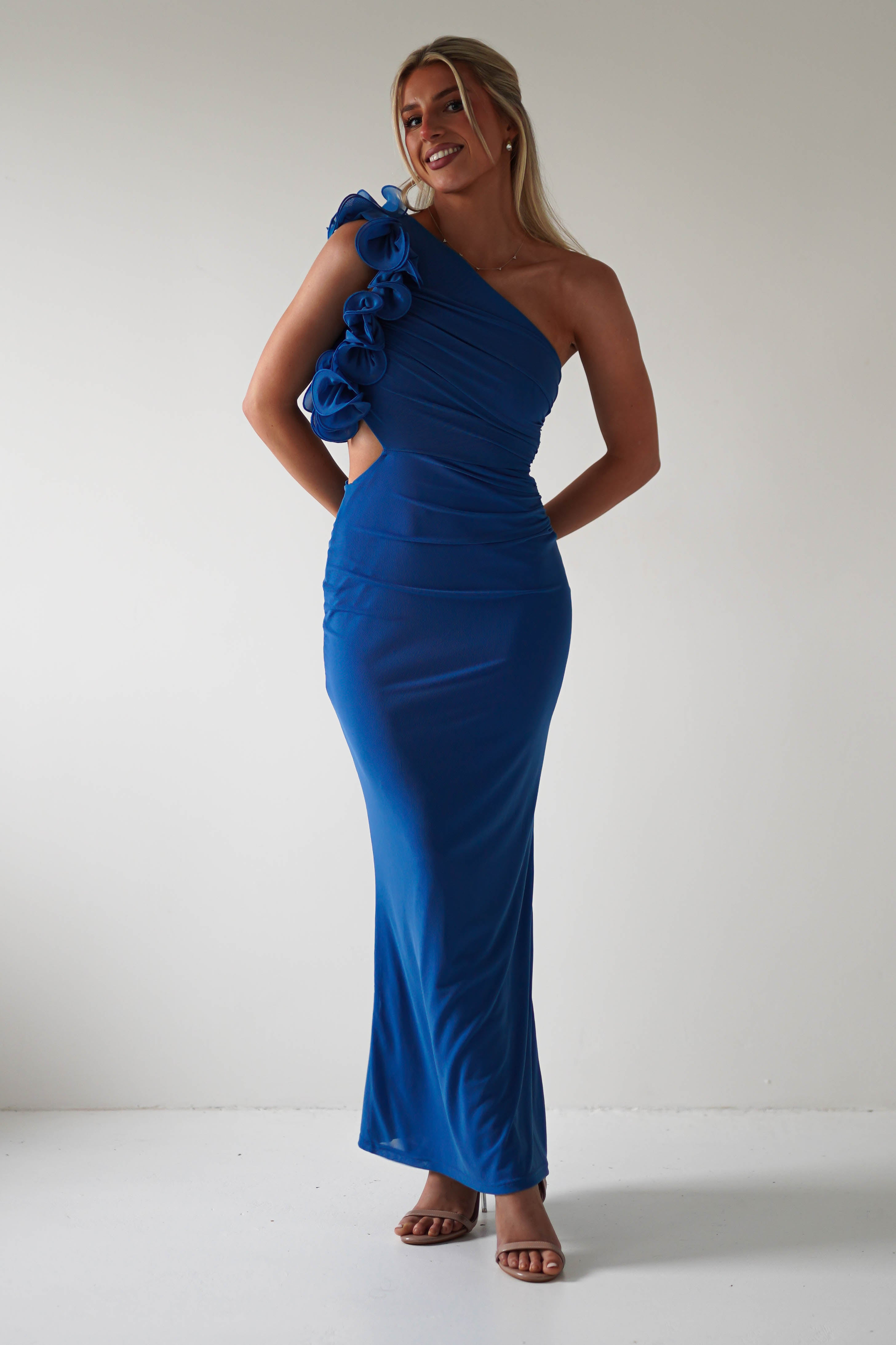 Sydney Bodycon Maxi Dress | Blue - Oh Hello Clothing