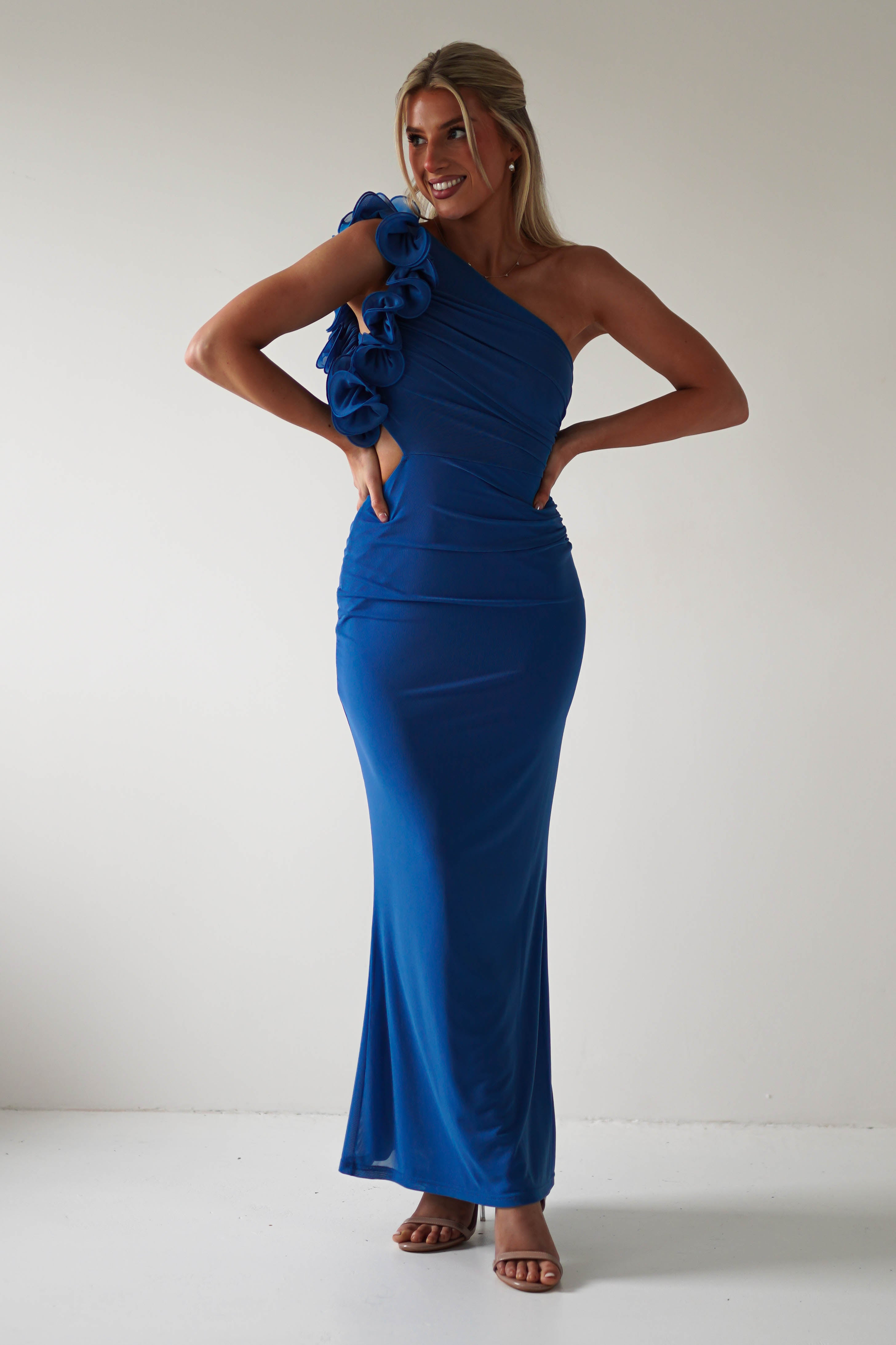 Sydney Bodycon Maxi Dress | Blue - Oh Hello Clothing