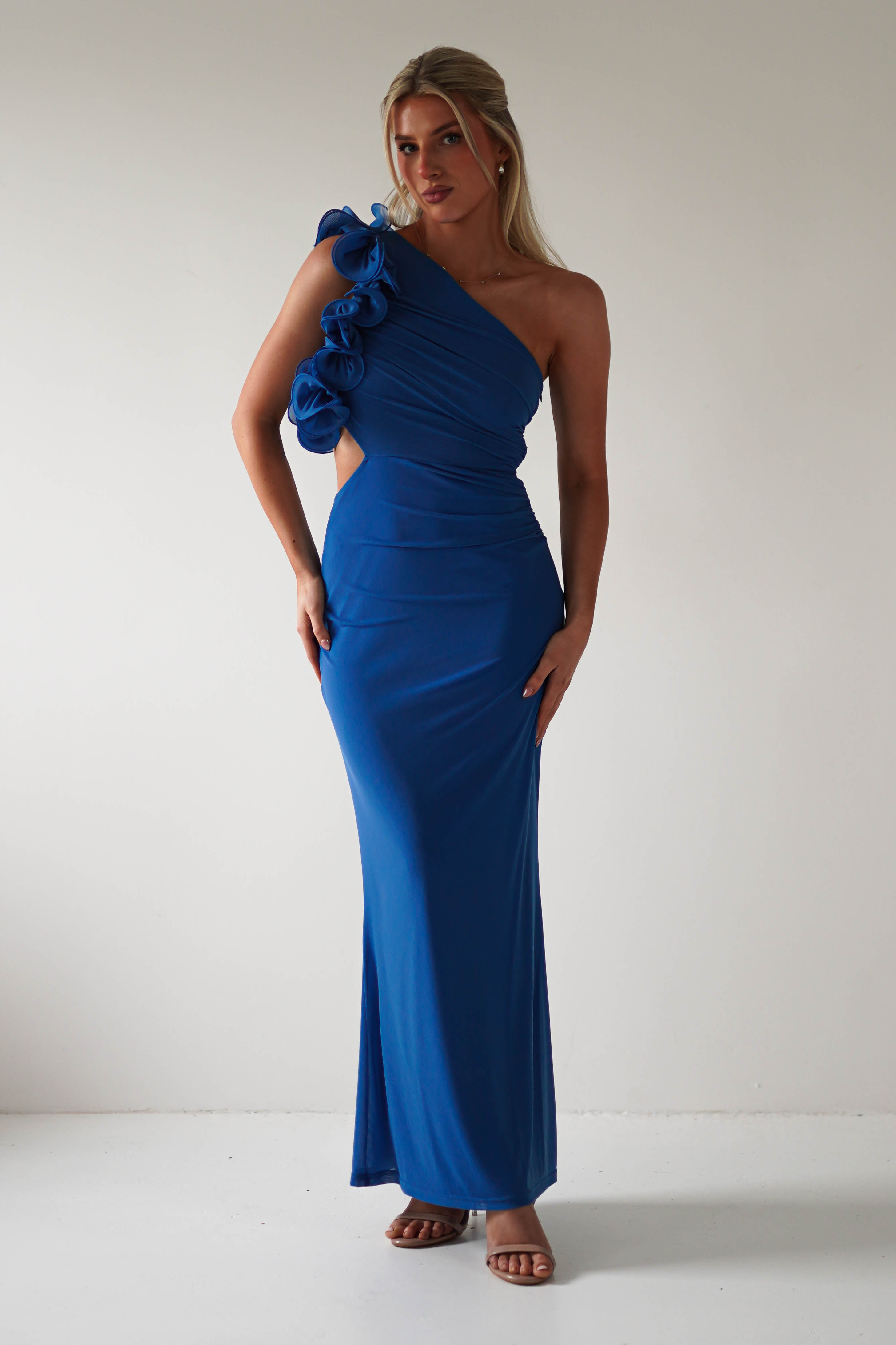 Sydney Bodycon Maxi Dress | Blue - Oh Hello Clothing