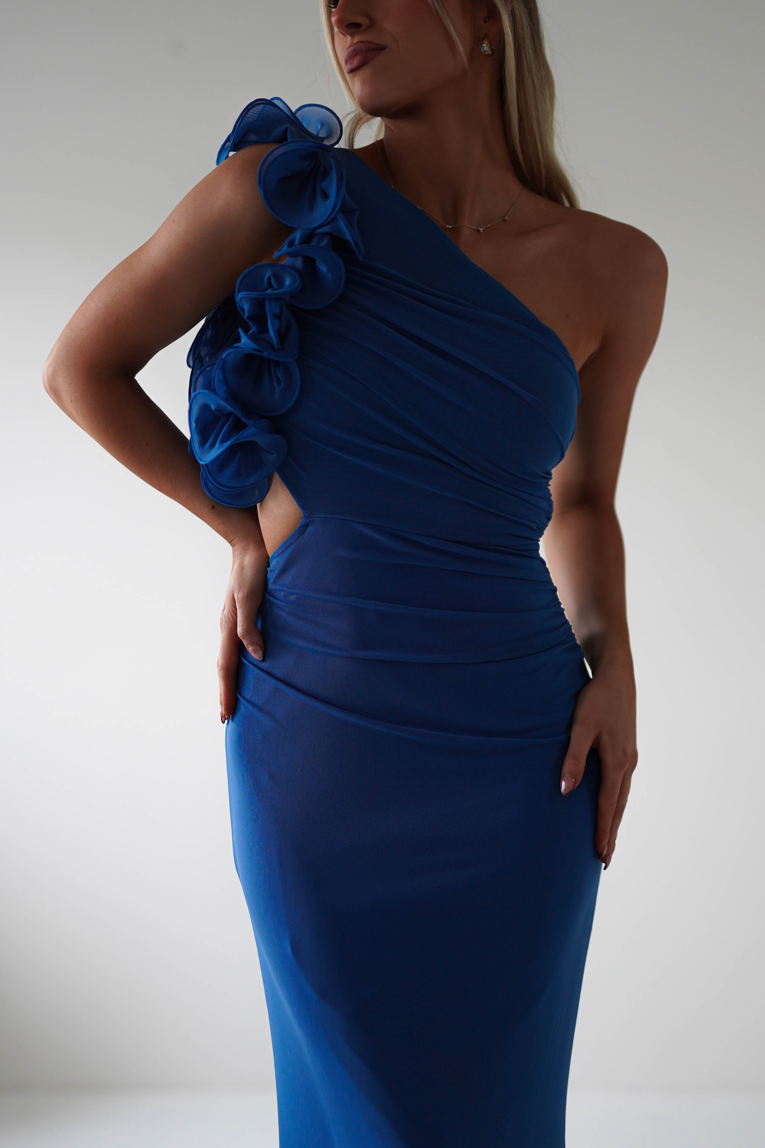 Sydney Bodycon Maxi Dress | Blue - Oh Hello Clothing