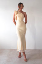 Sydney Bodycon Maxi  | Light Yellow - Oh Hello Clothing