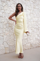 Sylvana Silky Maxi  | Yellow - Oh Hello Clothing