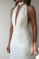 Tara Floral Jacquard Maxi  | Ivory/Cream - Oh Hello Clothing
