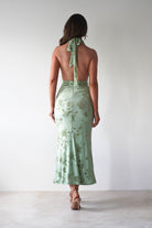 Tara Floral Jacquard Maxi  | Light Green - Oh Hello Clothing