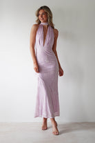 Tara Floral Jacquard Maxi  | Light Lilac - Oh Hello Clothing