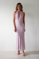 Tara Floral Jacquard Maxi  | Light Lilac - Oh Hello Clothing