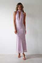Tara Floral Jacquard Maxi  | Light Lilac - Oh Hello Clothing