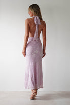 Tara Floral Jacquard Maxi  | Light Lilac - Oh Hello Clothing