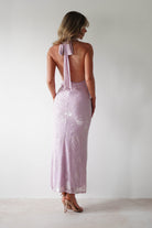 Tara Floral Jacquard Maxi  | Light Lilac - Oh Hello Clothing