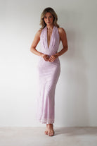 Tara Floral Jacquard Maxi  | Light Lilac - Oh Hello Clothing