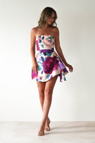 Veronika Floral Mini Dress | Mixed Print | Oh Hello Clothing | XS (6)