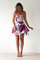 Veronika Floral Mini Dress | Mixed Print | Oh Hello Clothing | XS (6)