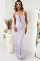 Persia Embellished Gown | Lilac - Oh Hello Clothing
