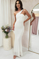 Chastine Sequin Gown | White - Oh Hello Clothing