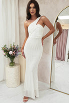 Chastine Sequin Gown | White - Oh Hello Clothing