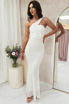 Chastine Sequin Gown | White - Oh Hello Clothing
