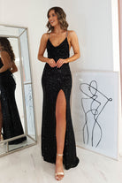 Alamour Sequin Luxe Gown | Black | Oh Hello Clothing | XS (6)