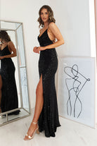 Alamour Sequin Luxe Gown | Black | Oh Hello Clothing | XS (6)