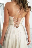 Aurora Corset Glitter Gown | Gold - Oh Hello Clothing
