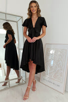 Maleri Satin Midi  | Black - Oh Hello Clothing
