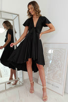 Maleri Satin Midi  | Black - Oh Hello Clothing