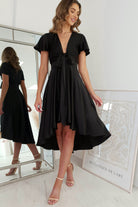 Maleri Satin Midi  | Black - Oh Hello Clothing