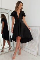 Maleri Satin Midi  | Black - Oh Hello Clothing