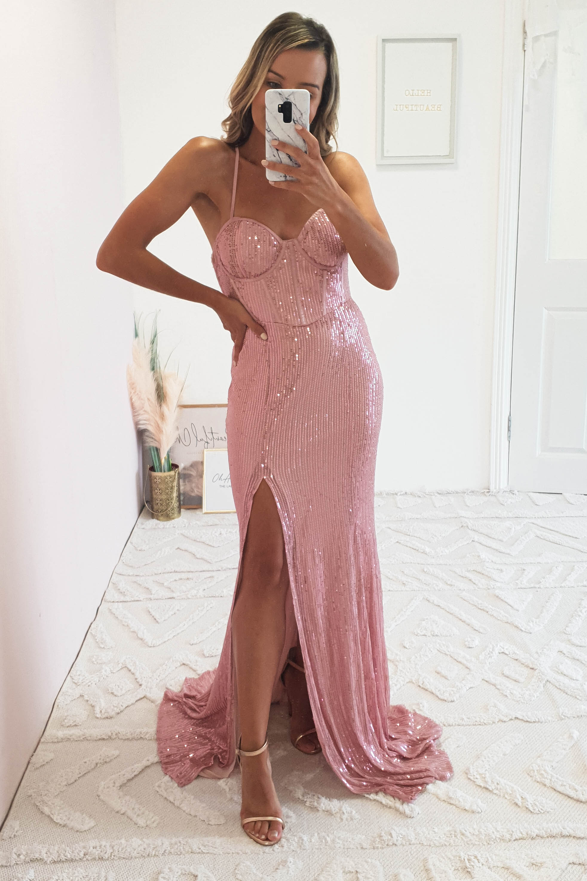Elmiya Seqiun Gown | Blush | Oh Hello Clothing | S (8)