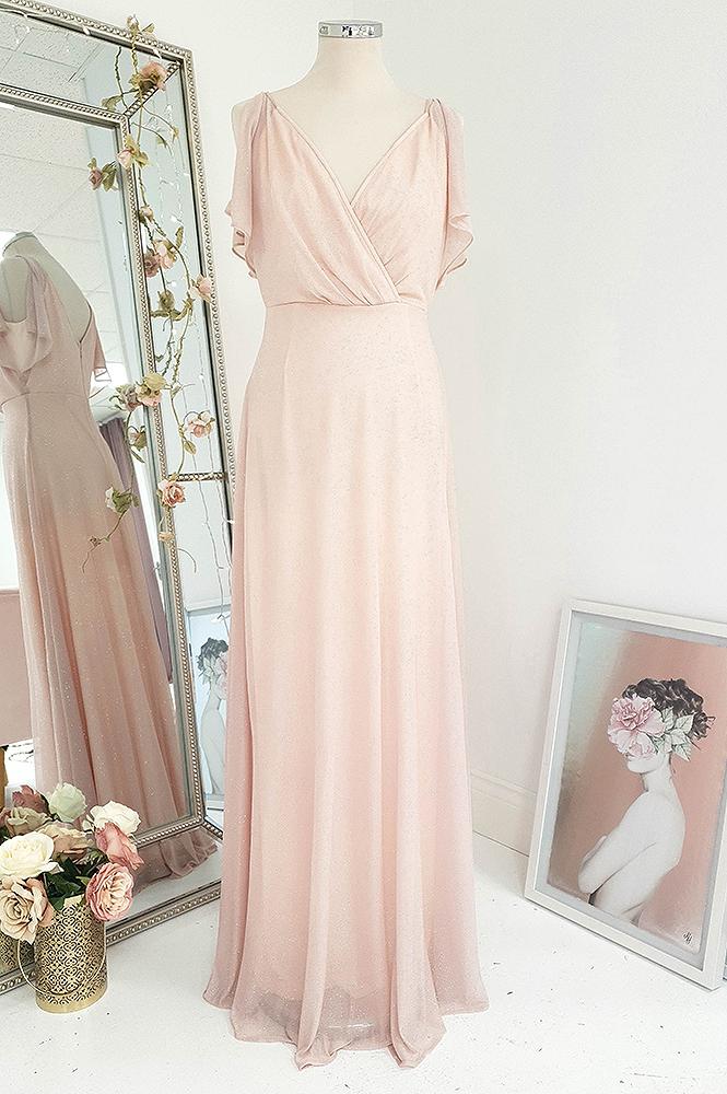 Lydia Maxikleid Pink Glitter