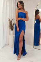 Malani Strapless Gown | Royal Blue - Oh Hello Clothing